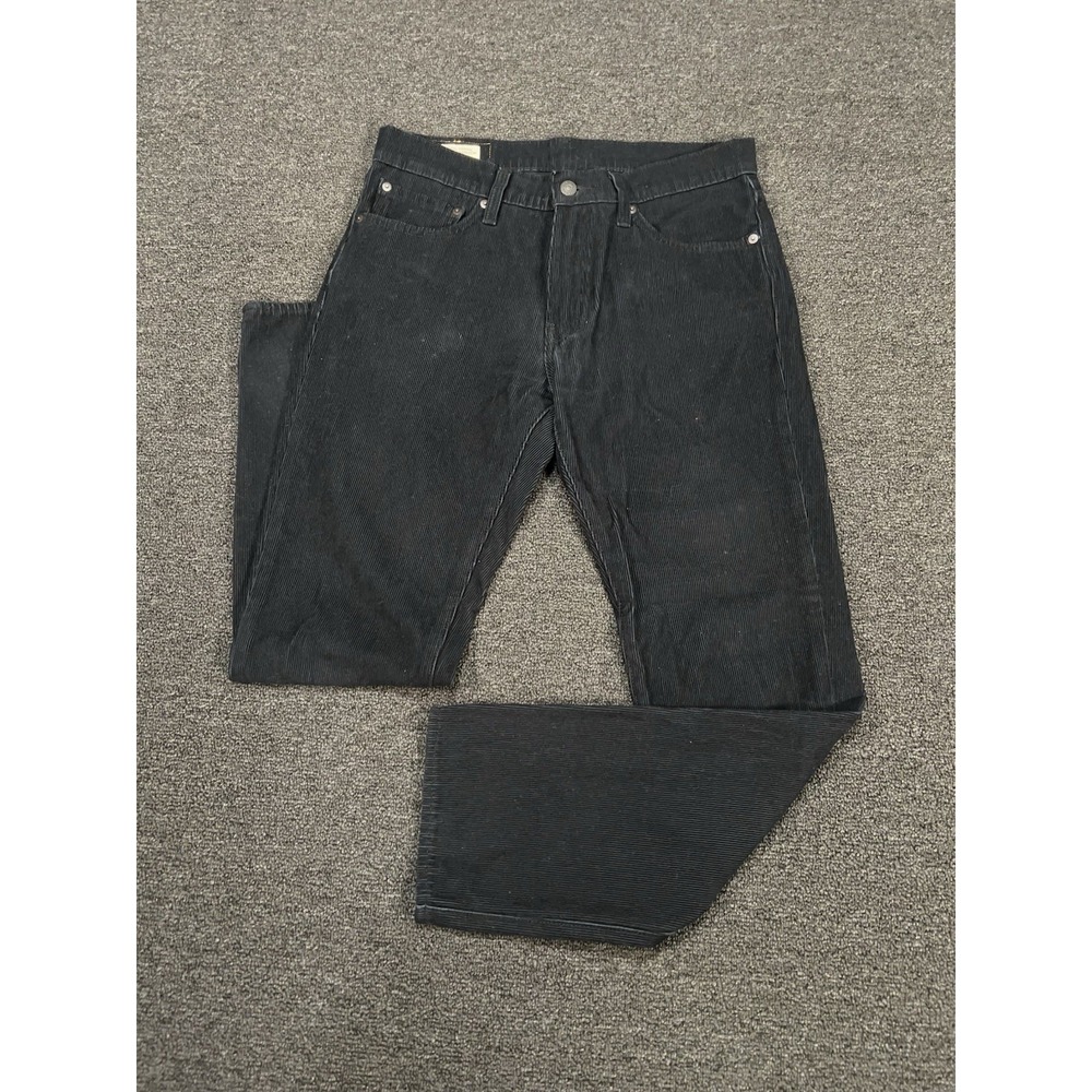 Levis 511 Corduroy Pants Mens 31x30 Dark Blue Black Stretch Casual Premium Big E